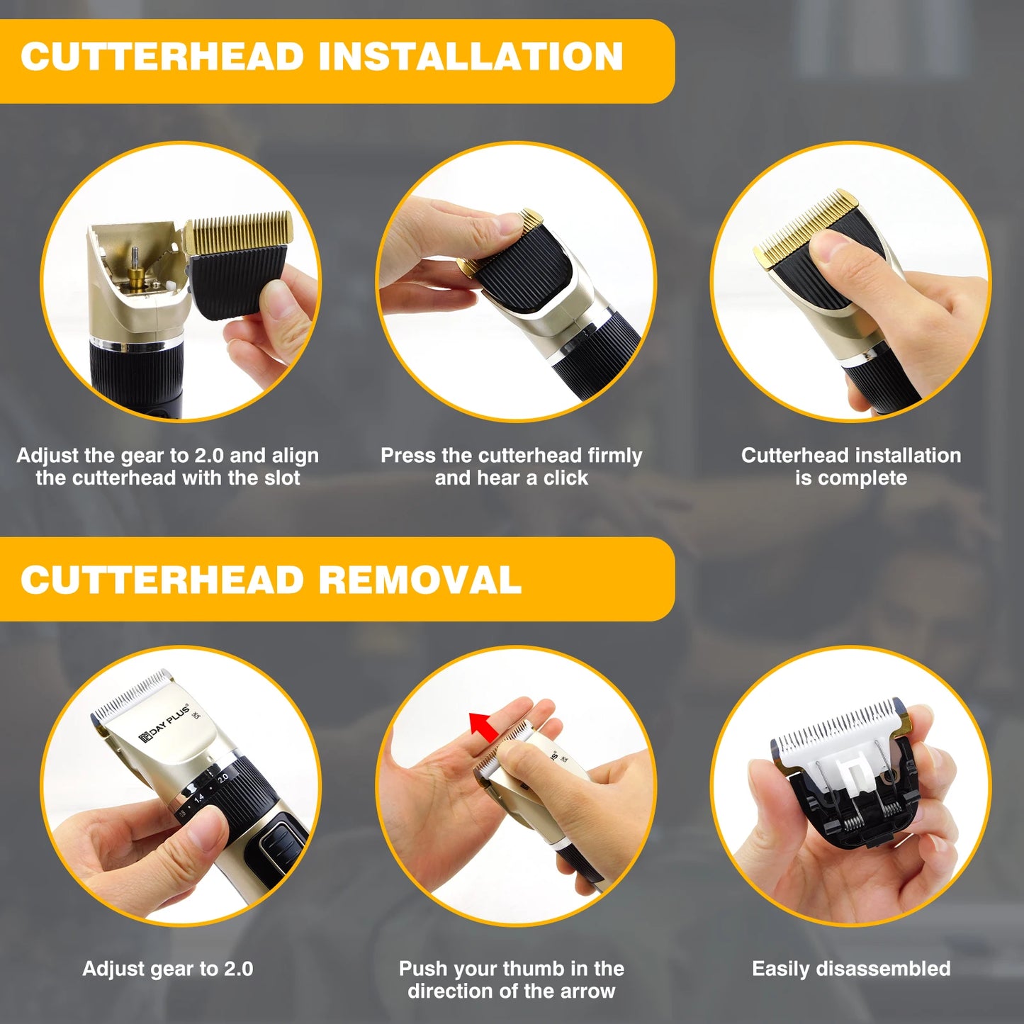 Kabelloser Profi Haarschneider mit Ultraschall Präzisionstrimmer