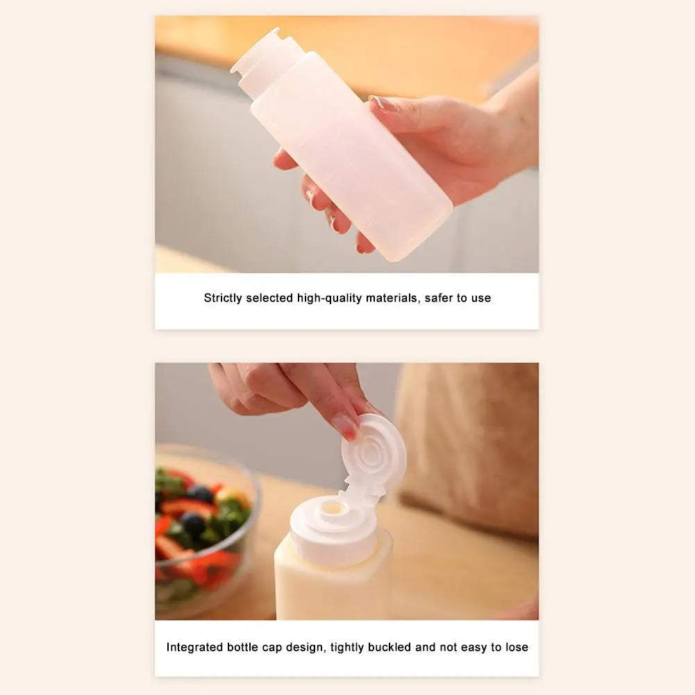 200ml und 300ml Gewürz Quetschflaschen mit Messskala für Küche