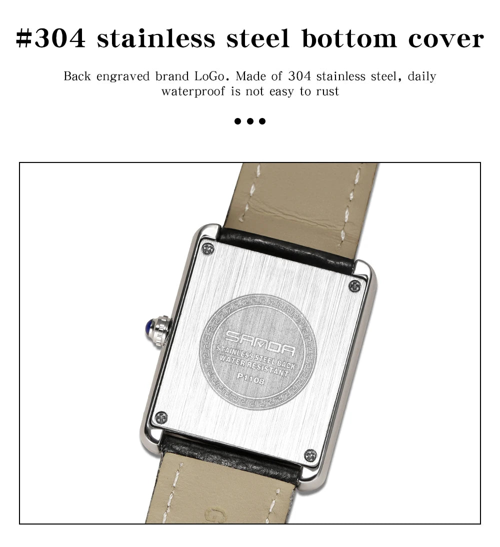 Elegante Herren Quarzuhr mit Lederband und römischem Zifferblatt