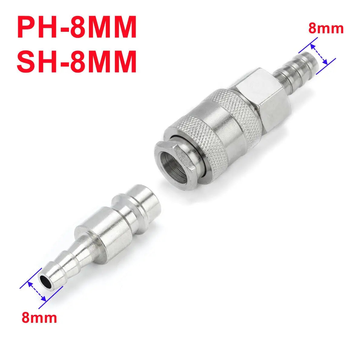 1 Set EU Typ Pneumatische Schnellkuppler für Luftkompressor 6mm 8mm 10mm