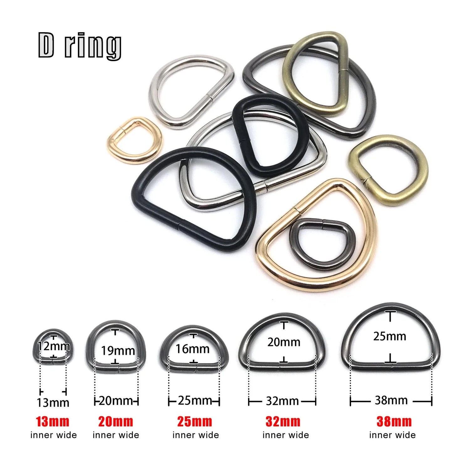 Verstellbare Schnalle mit D Ring und Roller für Rucksack und Gürtel