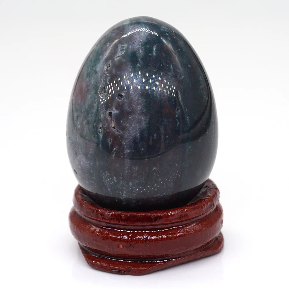 Natürlicher Heilkristall Osterei – Polierter Edelstein für Dekoration