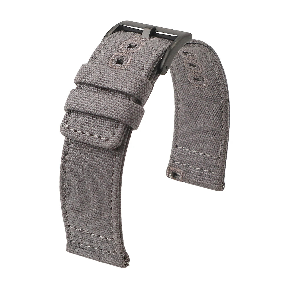 Schnellverschluss Uhrenarmband Nylon-Canvas 18-22 mm mit Pin Schnalle-Yabubest - Home & More