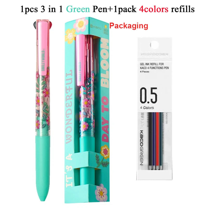 3-in-1 Multi Pen Druckbleistift mit Rot Schwarz Gel-Tinte für Büro Schule