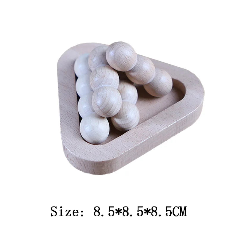 Holz Luban Lock 3D Puzzle Gehirntrainer IQ Test Spiel für Erwachsene Kinder