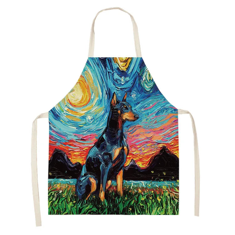 Hochwertige Baumwoll-Leinen Schürze für Reinigung und Haushalt