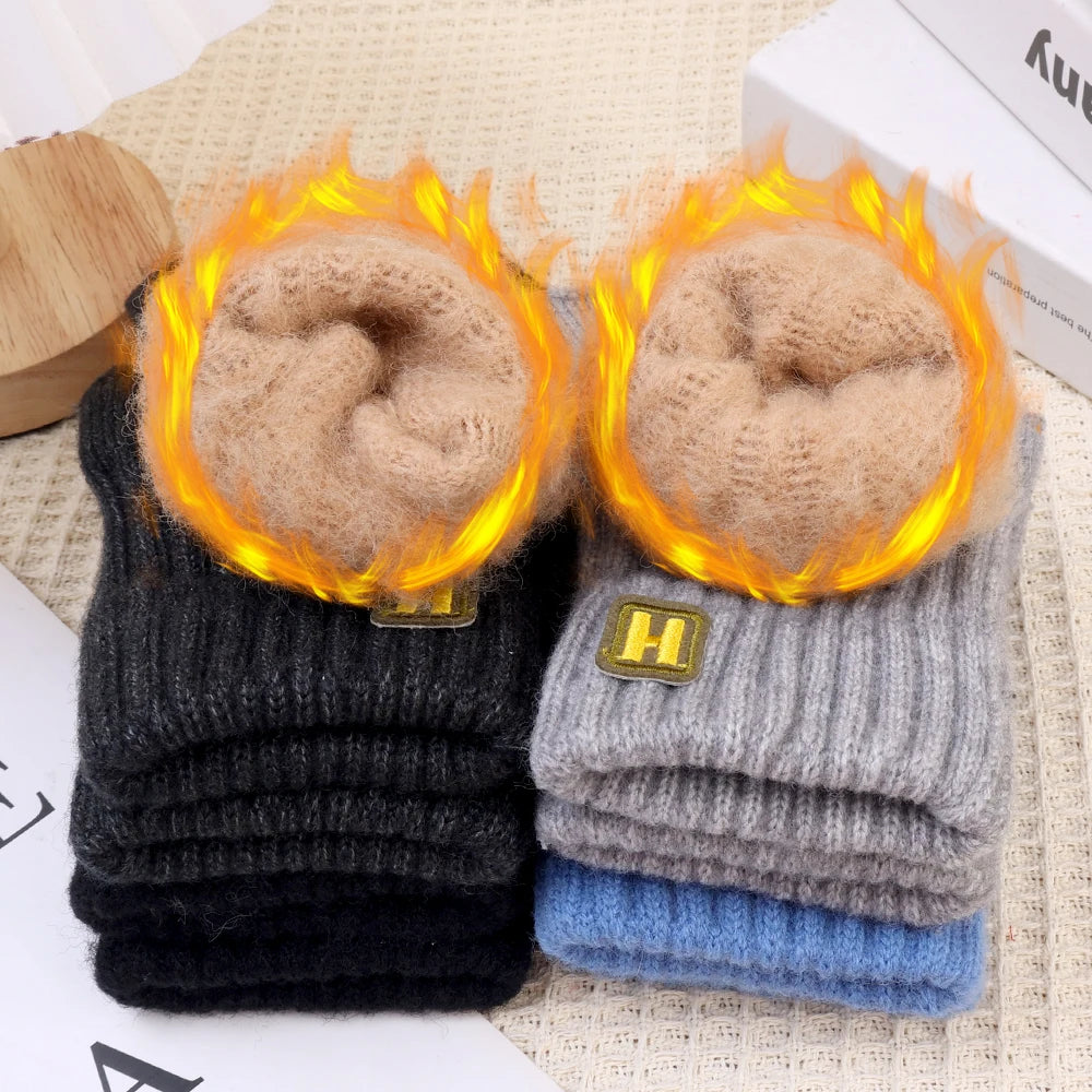Gestrickte Thermo Halbfingerhandschuhe Für Damen Und Herren-Yabubestshop
