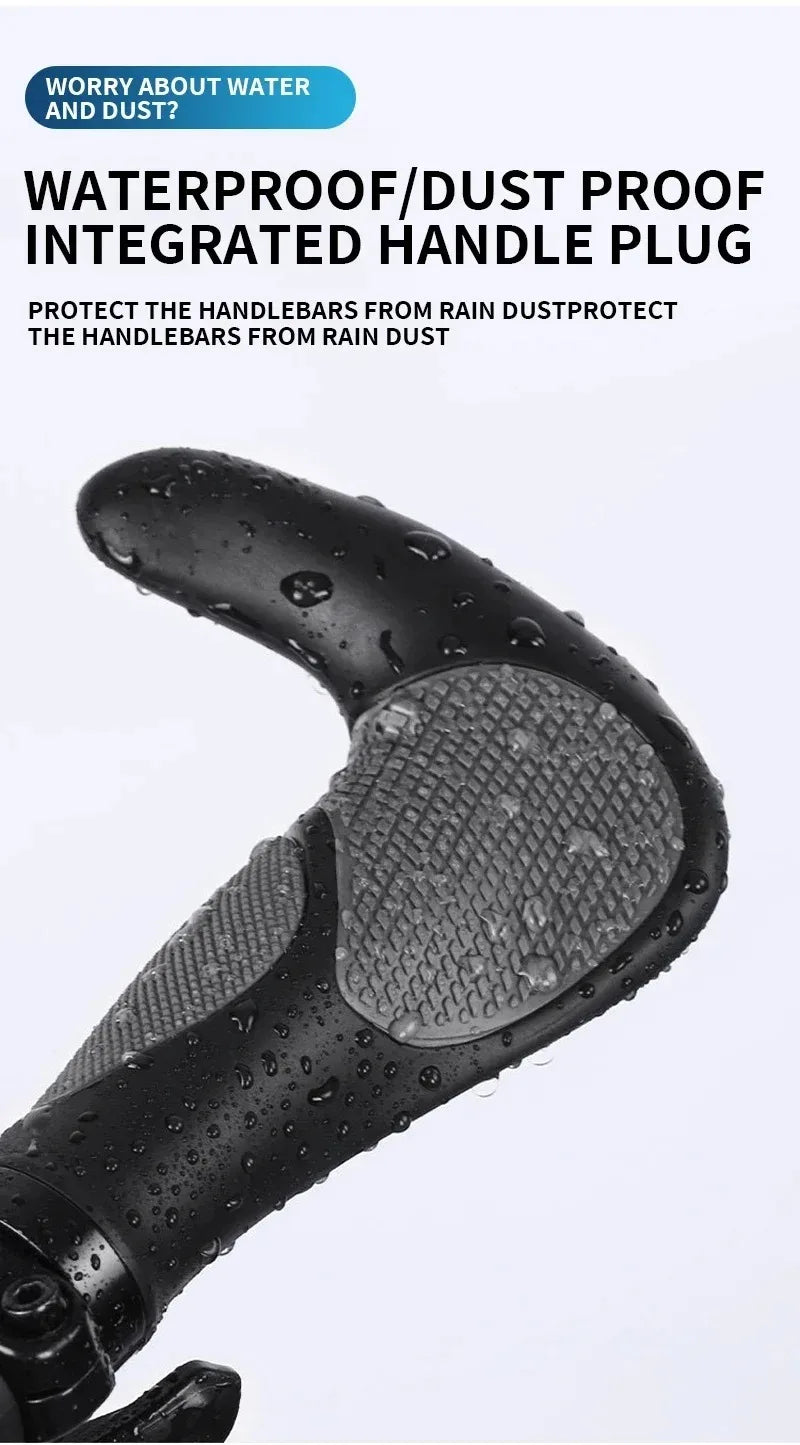 Ergonomische Fahrradgriffe mit verlängerter rutschfester Stange