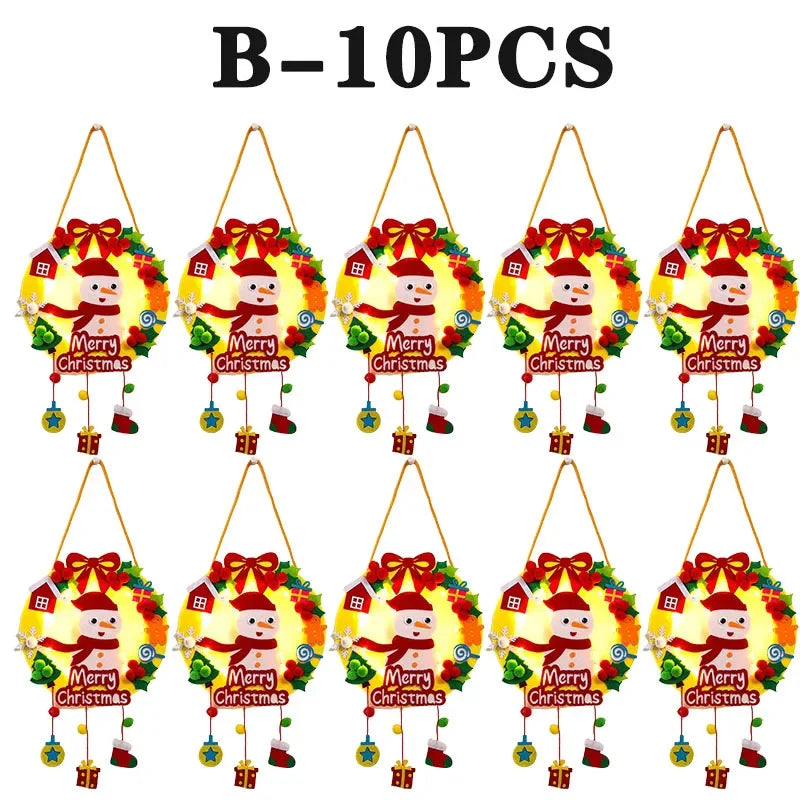 Weihnachtliches Filz Bastelset fuer kreative Dekoprojekte