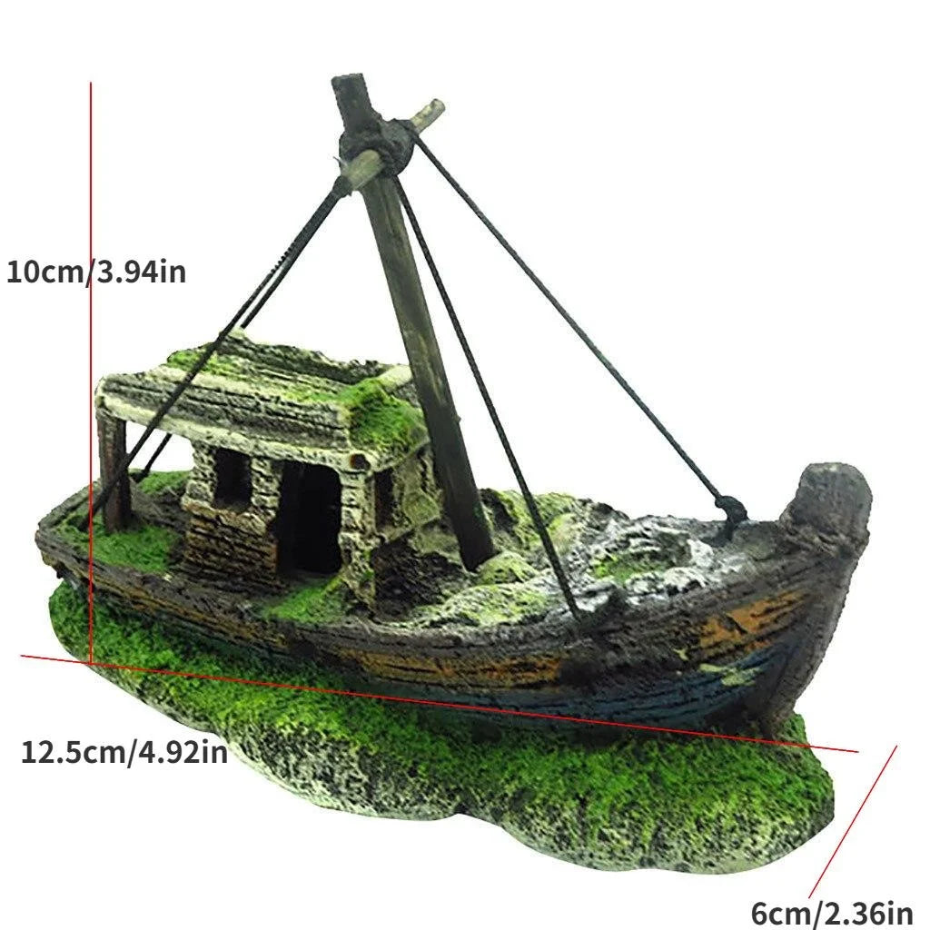 Aquarium Schiffswrack Harz Ornament – Detailreiche Landschaft Deko Varianten