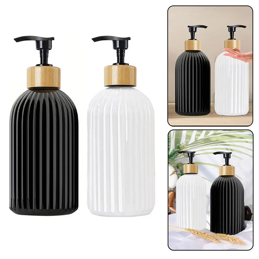 500ml Kunststoff Nachfüllflasche für Shampoo Lotion Duschgel Bad Reise