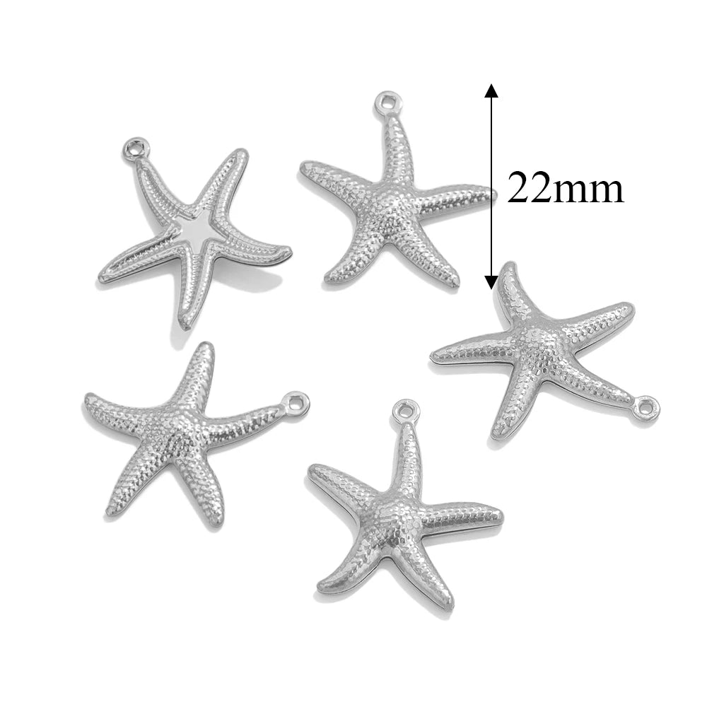 Maritime Edelstahl Gold Anhänger für individuelle Schmuckkreationen