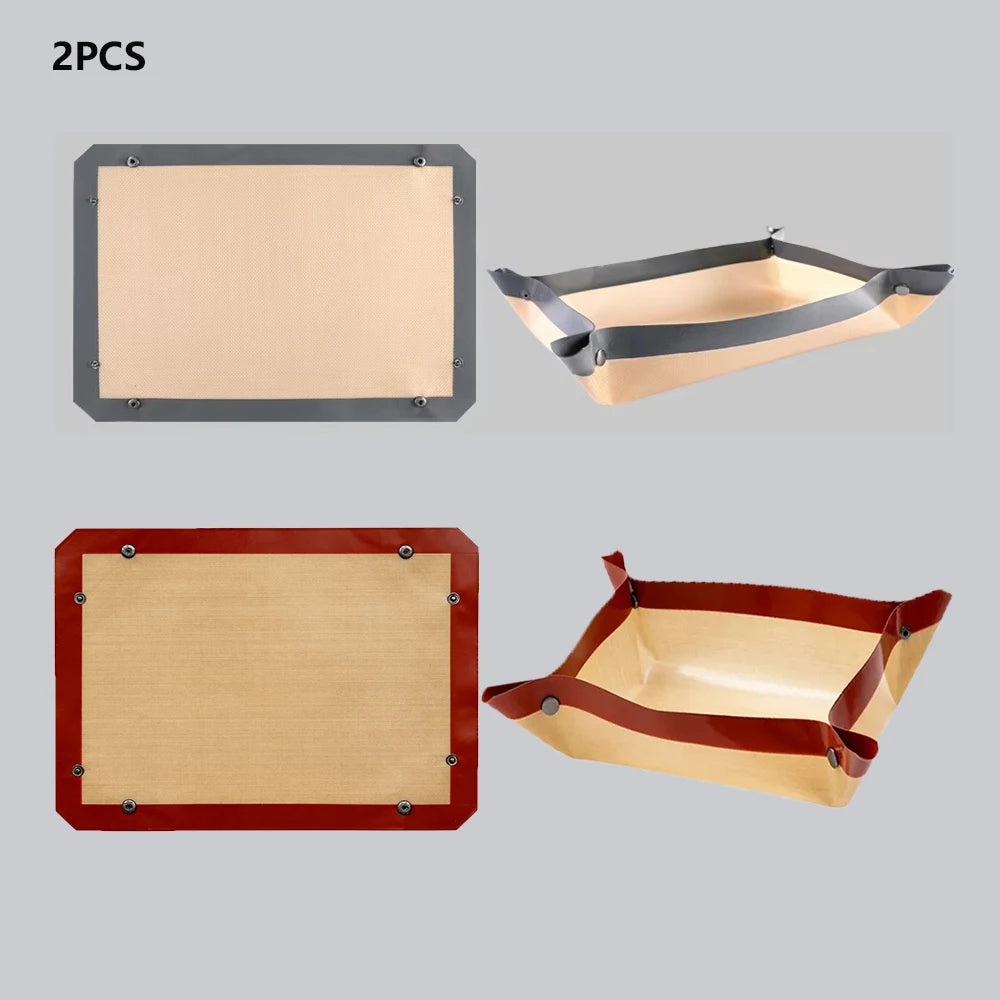 Auslaufsichere Silikon Backmatte mit Antihaftbeschichtung für Küche