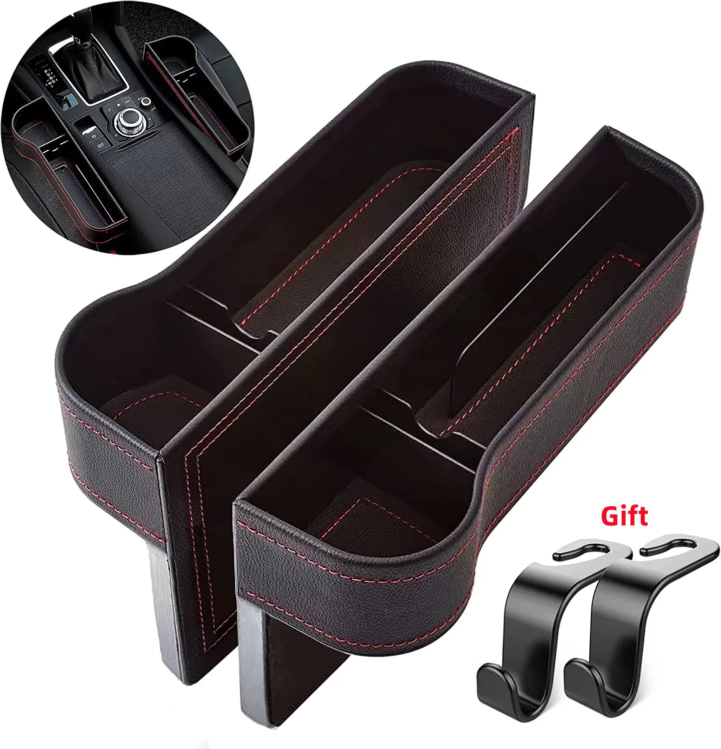 Sitzspalt-Aufbewahrungsbox PU-Leder | Universal Organizer Auto