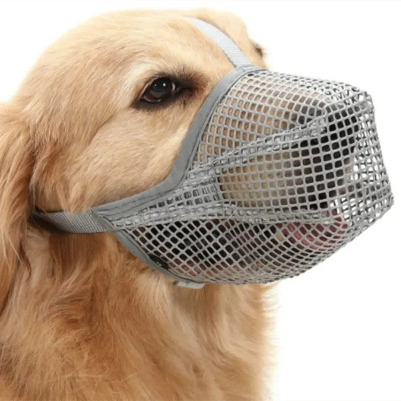 Atmungsaktive, verstellbare Hundemundabdeckung aus Nylon – Schutz vor Lecken - Beißen