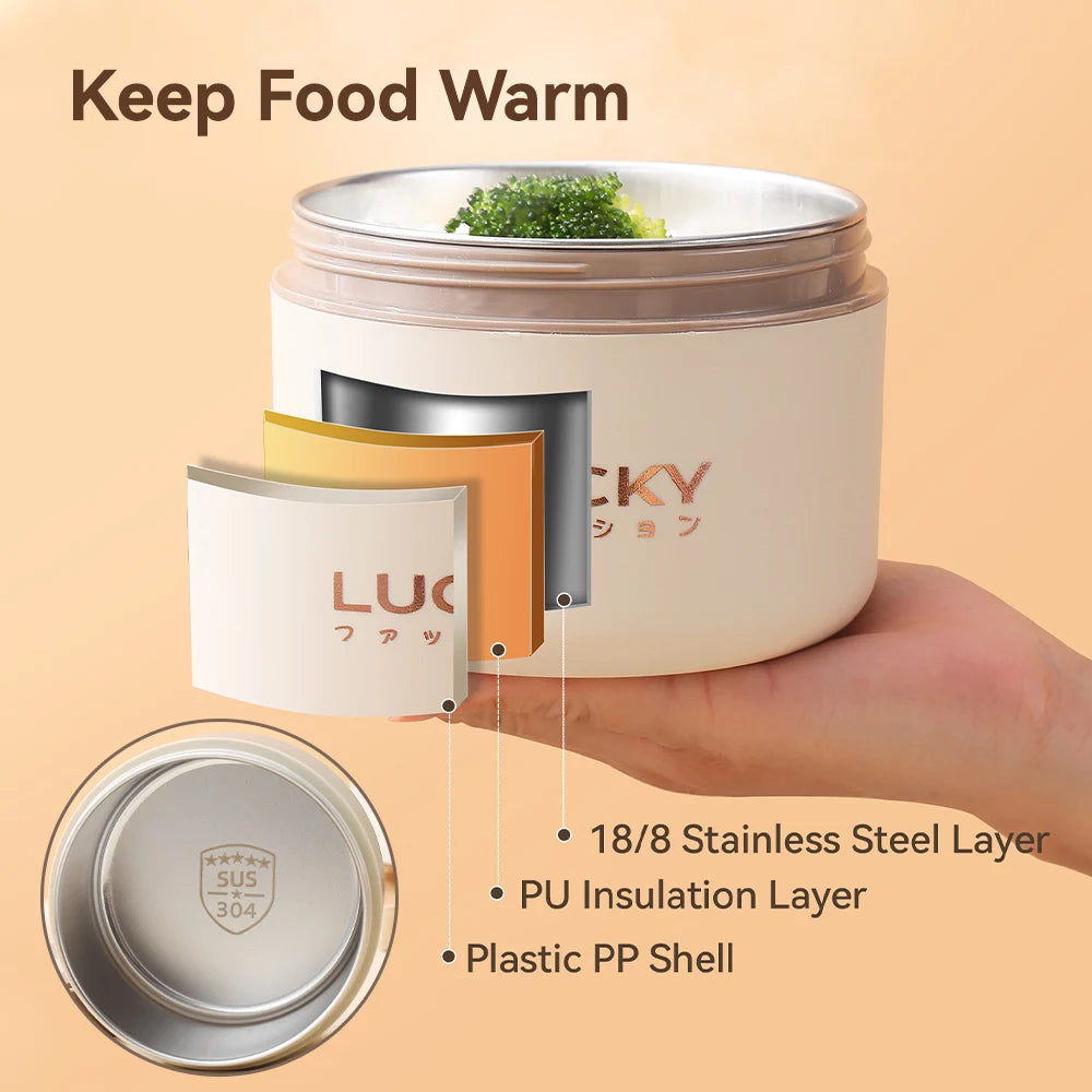 Bento Lunchbox Set isoliert Edelstahl - Thermobehälter mit Tasche