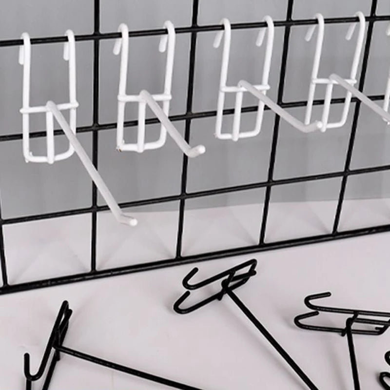 Mesh Gitterhaken Set Robuste Display Haken für Wandaufbewahrung Garage