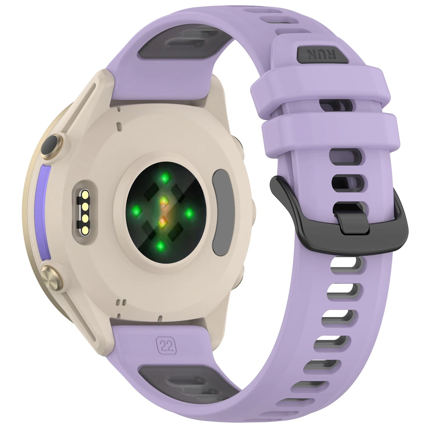 Atmungsaktives Silikonarmband kompatibel mit Forerunner Sportuhren