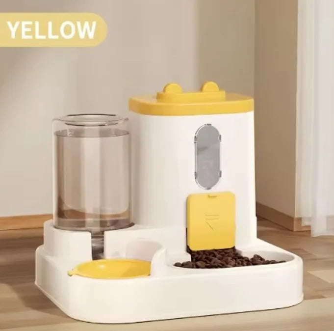 Automatischer 2-in-1 Futter und Wasserspender für Katzen