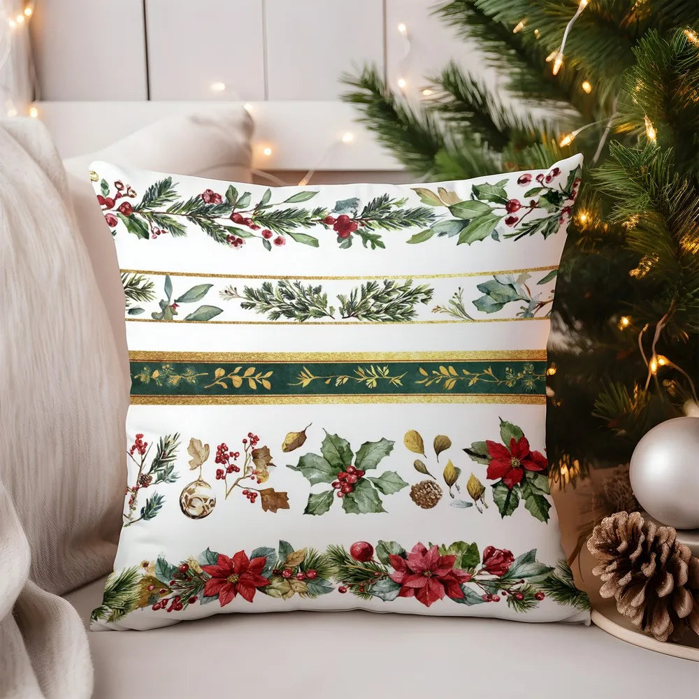 Gemütlicher Kissenbezug mit niedlichem Rehkitzmuster für Zuhause