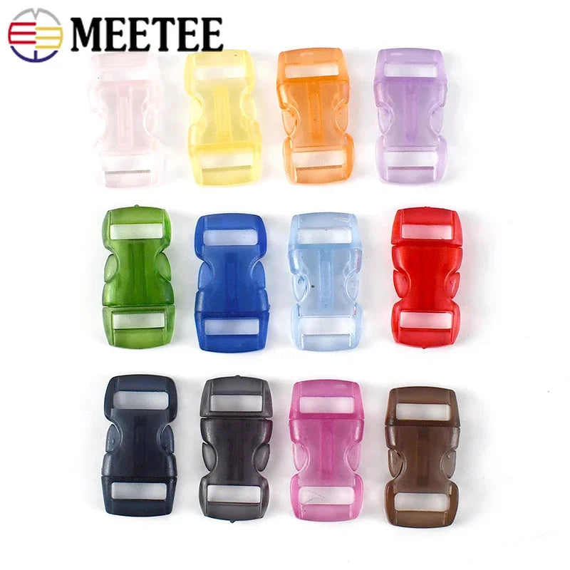 Vielseitige 10mm Kunststoff Schnellverschluss Schnallen DIY Zubehör
