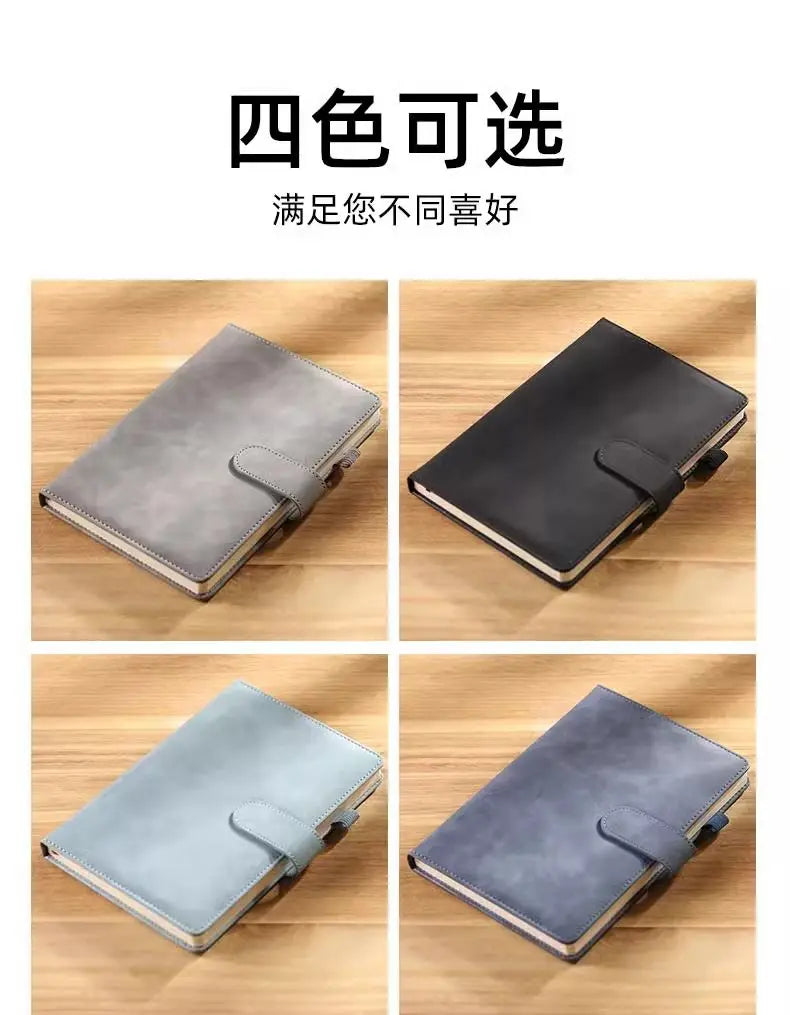 Business-Notizbuch A5 mit Lederbindung – individualisierbar-Yabubest - Home & More