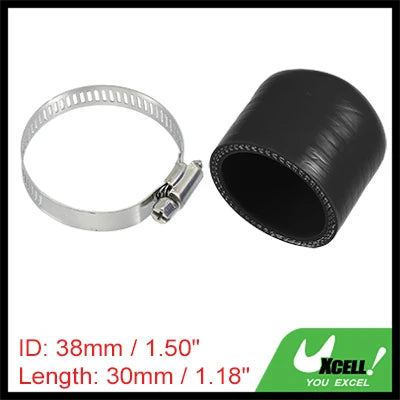 Auto Silikonschlauch Endkappe 6-40 mm Innendurchmesser 30 mm Länge schwarz