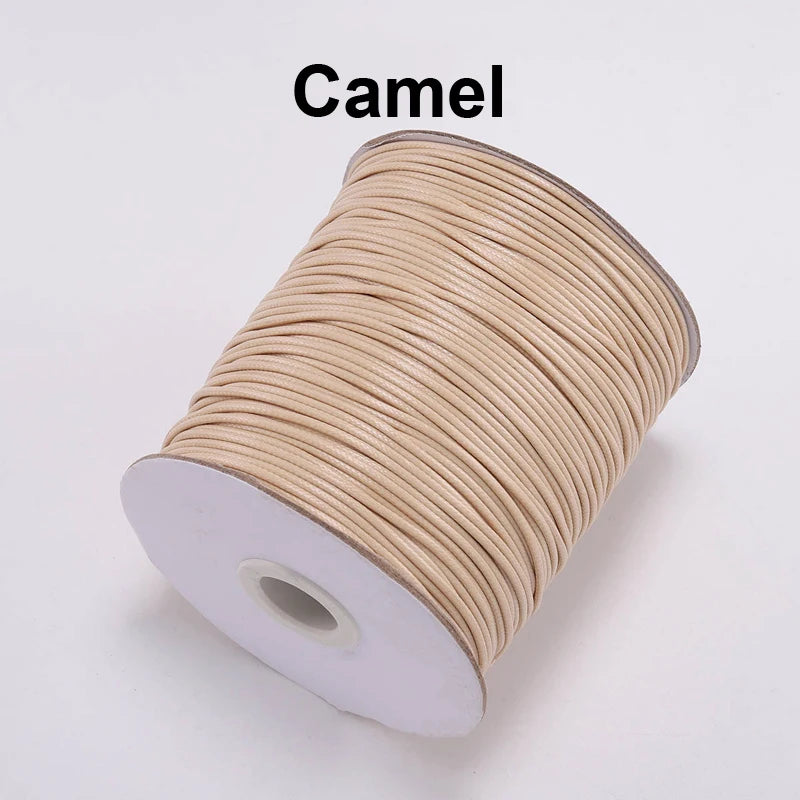 Vielseitige gewachste PU Leder Schnur für DIY Schmuck 20m