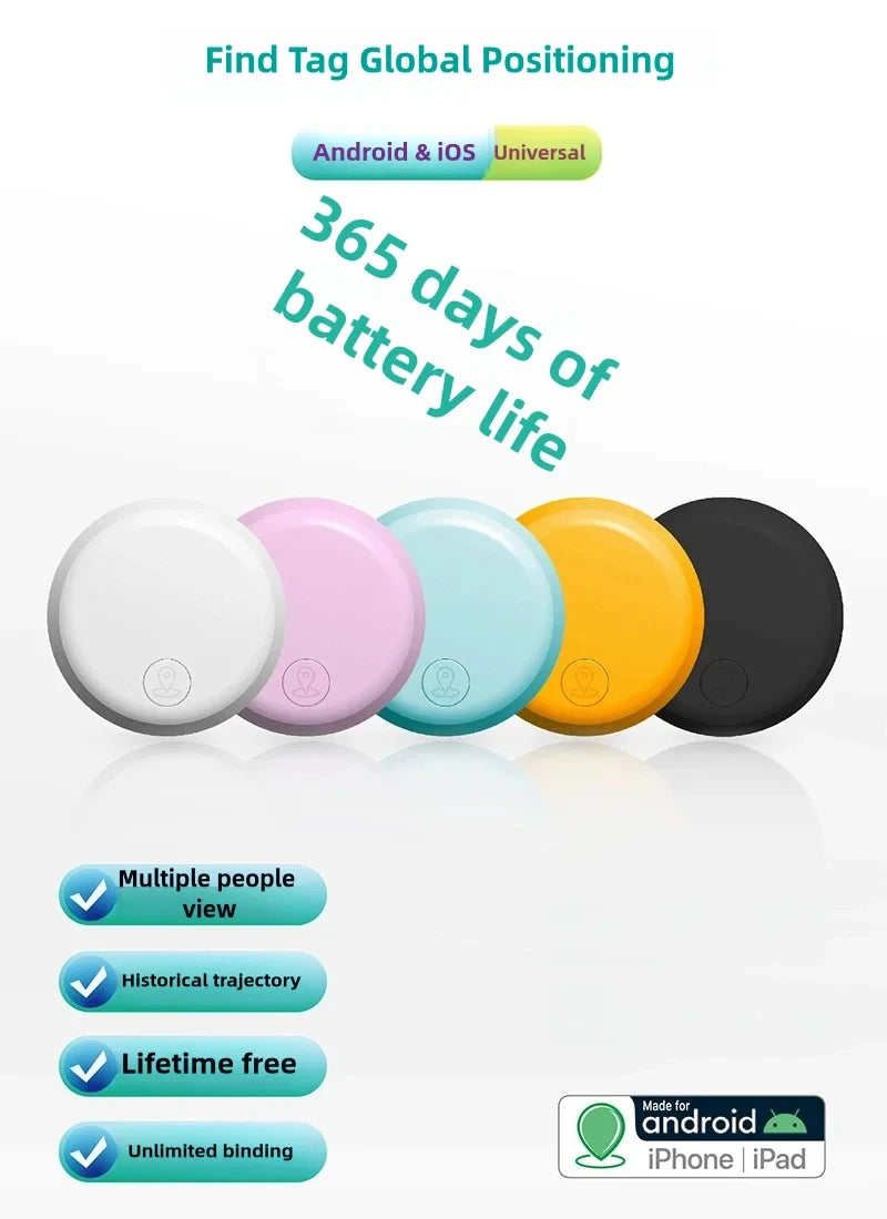 XIAOMI Mini Smart Anti-Lost Tracker Erinnerung für Haustiere Kinder GPS Locator AntiLost Alarm Wallet Schlüsselanhänger Smart Tag Bluetooth Tracer