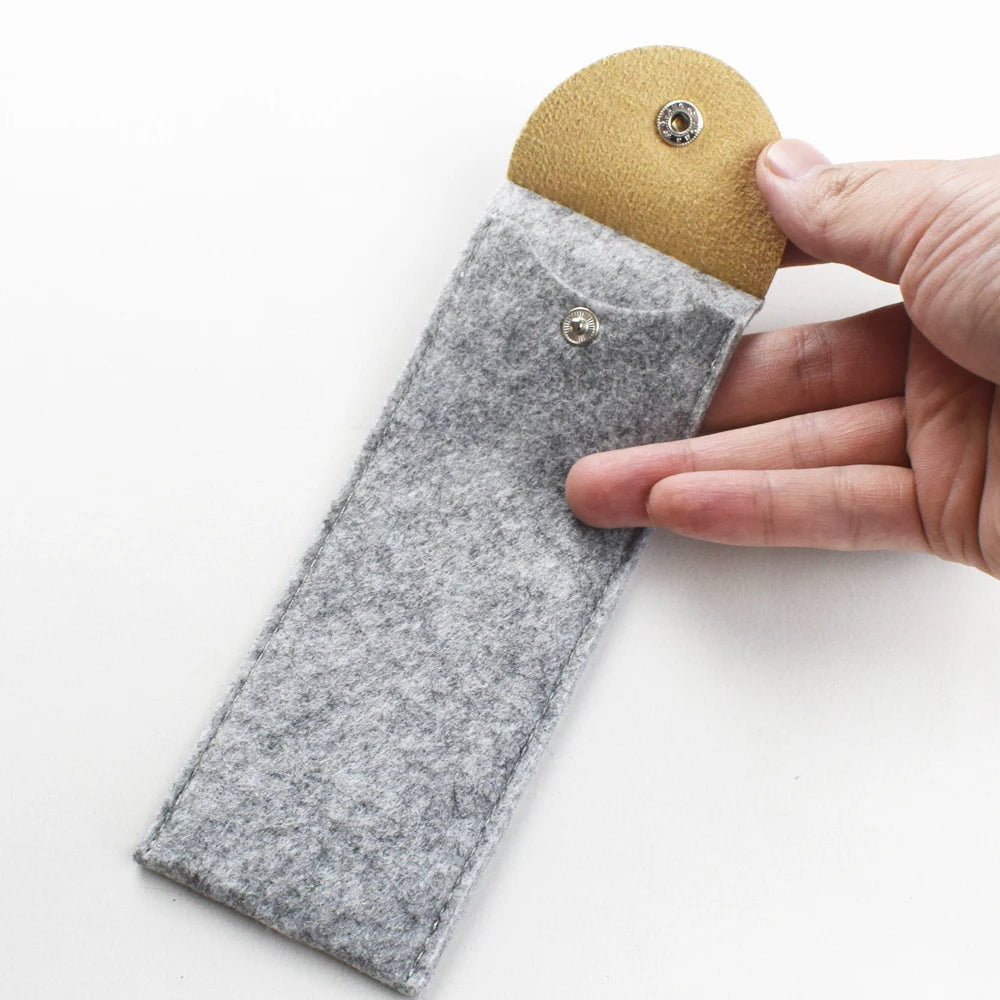 Filzstift Schutzbeutel mit Druckknopf Verschluss für Büro und Schule