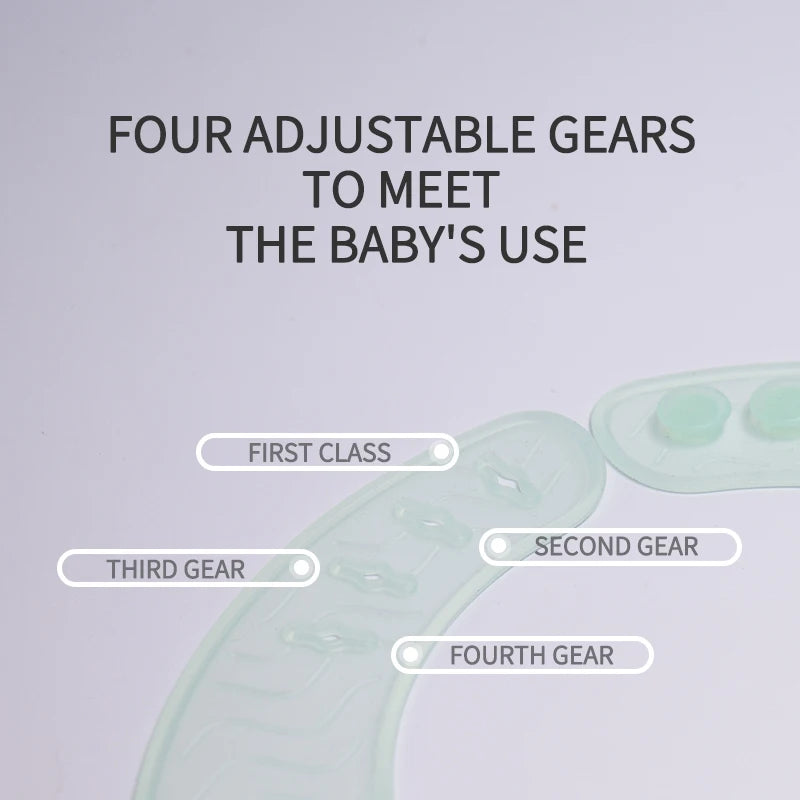 Baby Silikon-Gelee-Lätzchen mit verstellbarer Länge wasserfest und leicht