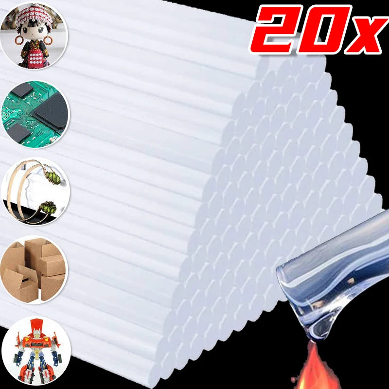 Transparente Heißklebestifte 7 und 11 mm für vielseitiges Heimwerken