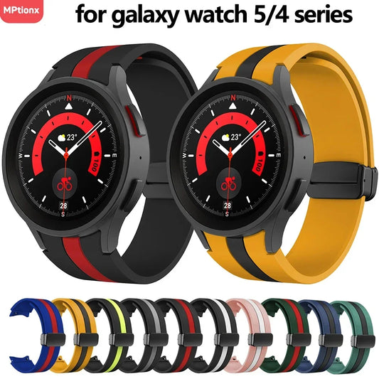 Komfort - Stil vereint: Atmungsaktives Silikonarmband mit Magnetschnalle für Galaxy Watch