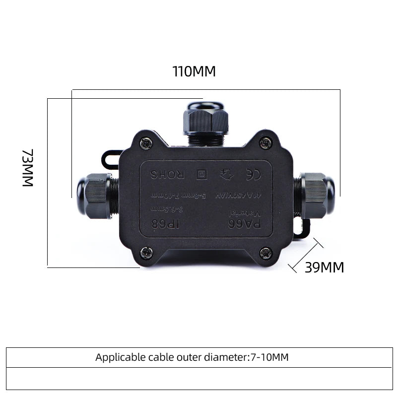 IP68 Wasserdichter Außen-Anschlusskasten für sichere Elektroinstallationen