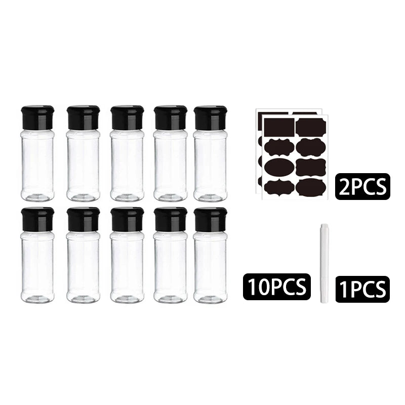 100ML Kunststoff Gewürz Shaker Flasche – Salz Pfeffer Streuer Küche