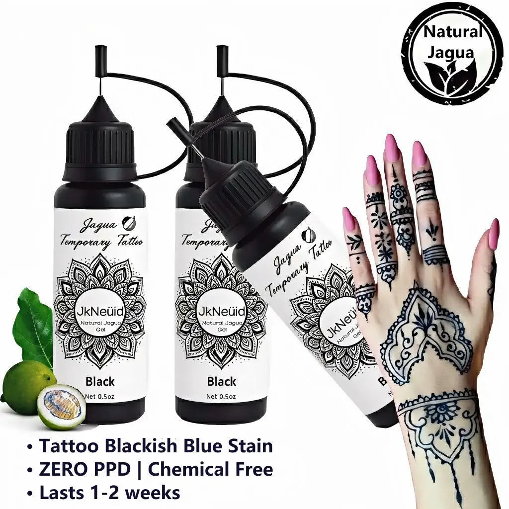 Natürliches blau schwarzes temporäres Jagua Tattoo Gel