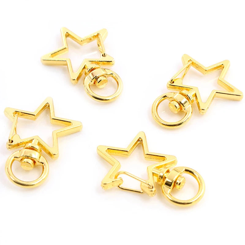 Herz Karabinerhaken Set für Schlüsselanhänger und DIY Projekte