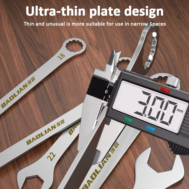 Ultradünner Schraubenschlüssel 5-32 mm Ratschenschlüssel für Profi und DIY