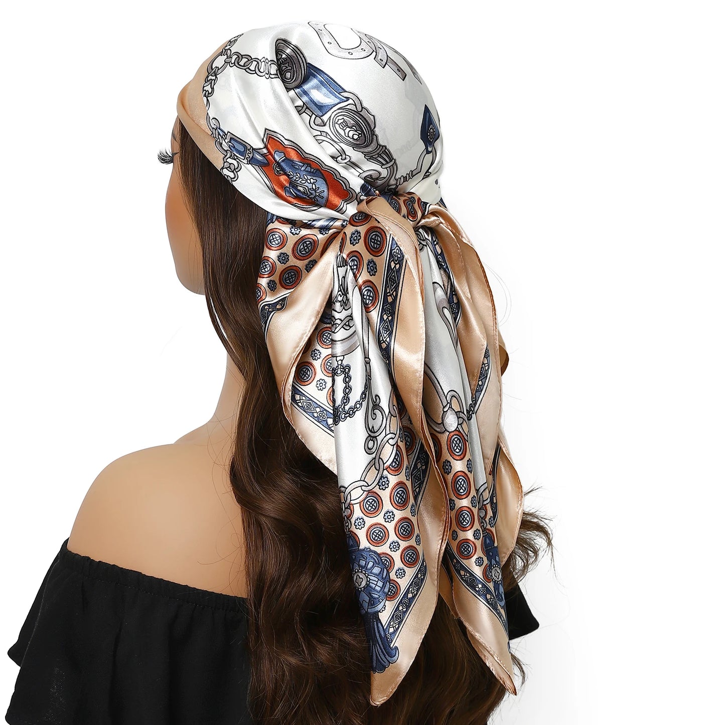 Stilvolles Polyester Halstuch für Damen - Vielseitiger Retro Look