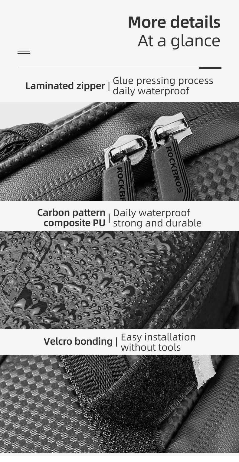 ROCKBROS wasserdichte Fahrrad Hecktasche für MTB und Rennrad-Yabubest - Home & More