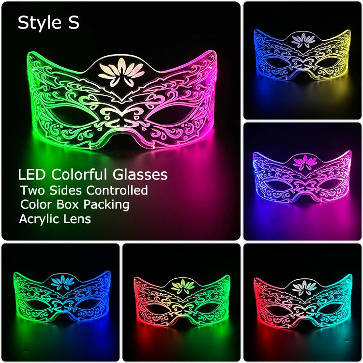 Leuchtende LED Brille mit Farbwechsel für unvergessliche Partys