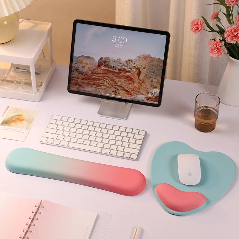 Ergonomische Handgelenkauflage aus Memory-Schaum für Tastatur und Maus