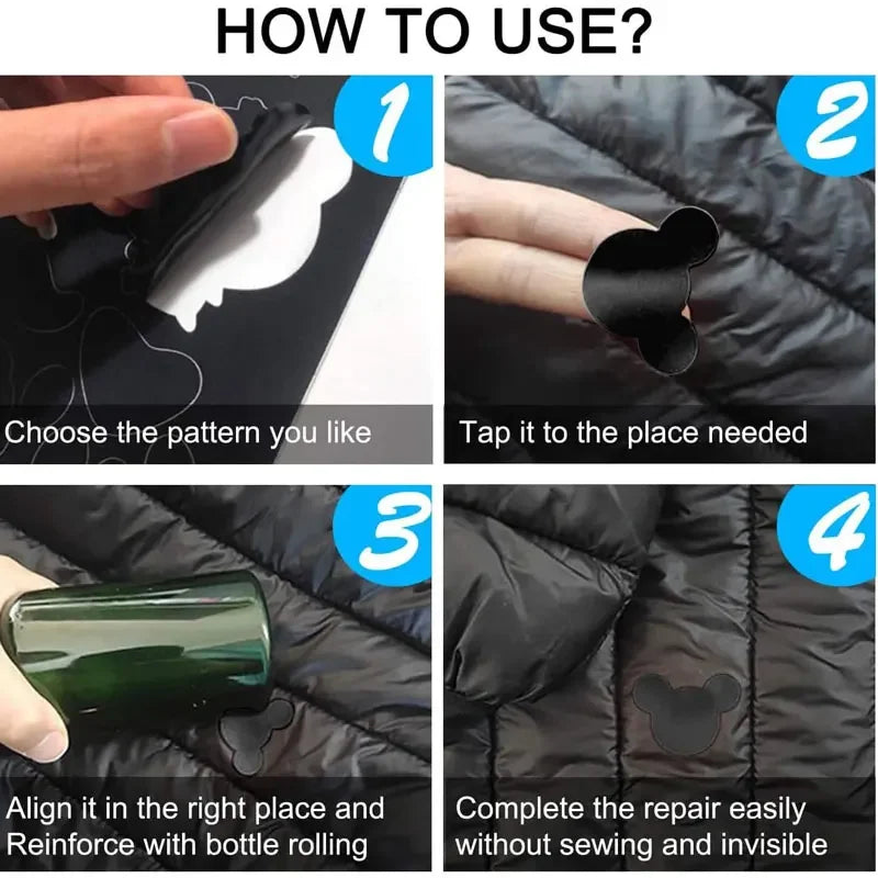 Selbstklebender Nylon Reparaturpatch für Daunenjacken und Zelte