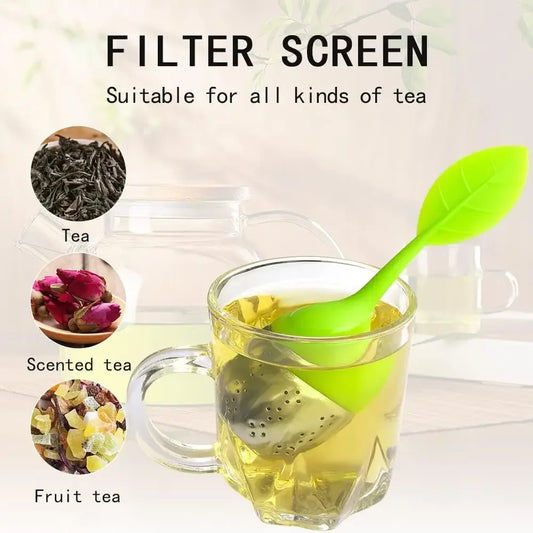 7-teiliges Tee Ei Set Gewürzfilter Silikon Kräuter Teebeutel Sieb Diffusor