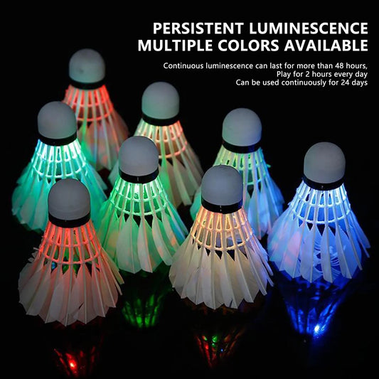 4 Stück LED-Badminton-Federbälle für Indoor und Outdoor-Yabubest - Home & More