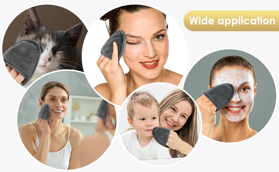 Sanfte wiederverwendbare Mikrofasern Make up Entferner Pads