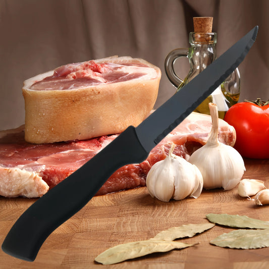 Steakmesser Set Schwarz Matt Mit Komfortgriff Aus Edelstahl Spülmaschinenfest