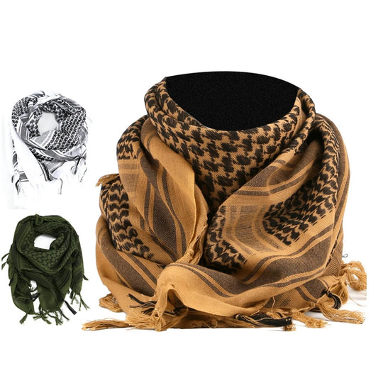 Taktischer Keffiyeh Shemagh Schal aus Baumwolle für Kopf und Hals