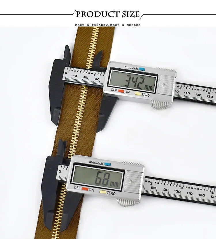 Metall-Reißverschluss Offenes Ende Zwei-Wege Reißverschlüsse Gold Silber-Yabubest - Home & More