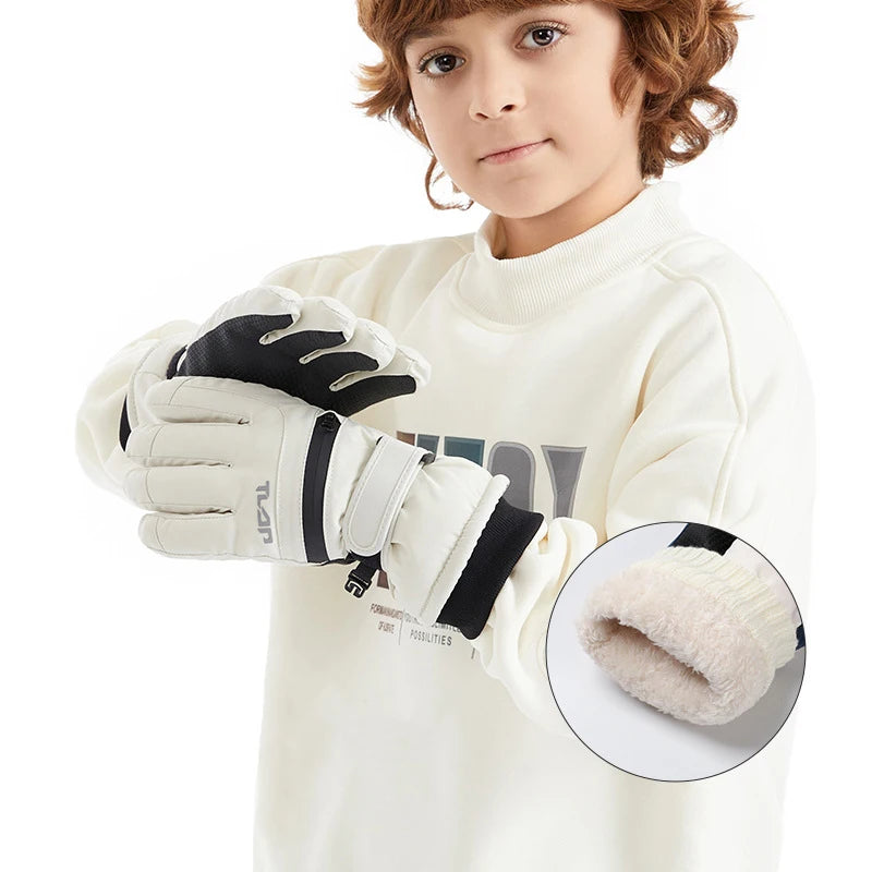 Kinder Winter Handschuhe Wasserdicht Warm für Ski und Outdoor Sport